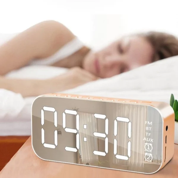 Bluetooth Speaker LED Alarm Clock