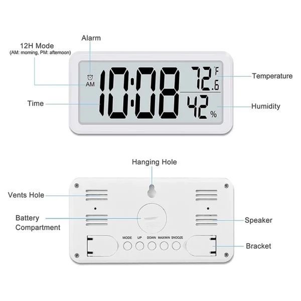 KIPRUN Digital Alarm Clock