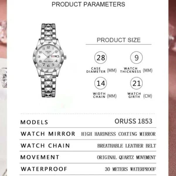 ORUSS Women Quartz Watch