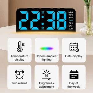 Random LED Digital Alarm Clock