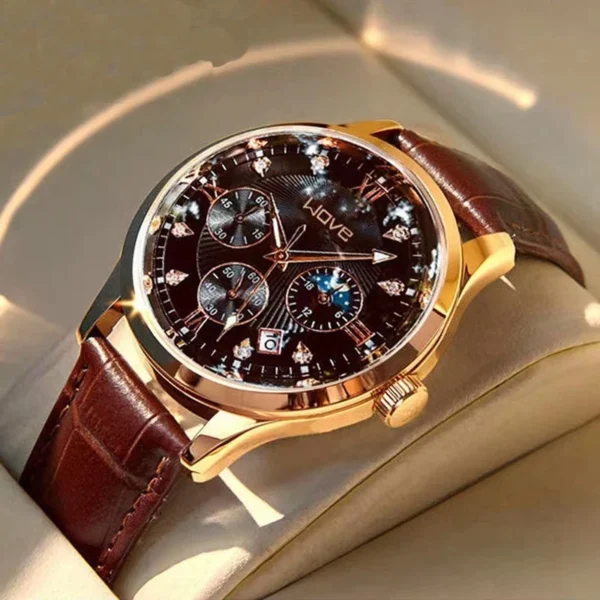 WOVE Men Leather Watch