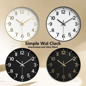 Random Silent Modern Wall Clock 30cm