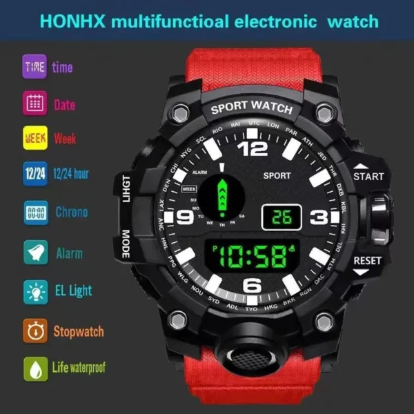 Random HONHX Unisex Sports Watch