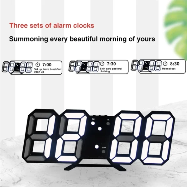 3D LED Digital Clock