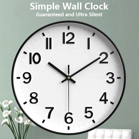 Silent Quartz Wall Clock 30cm