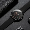GENEVA Men Leather Watch