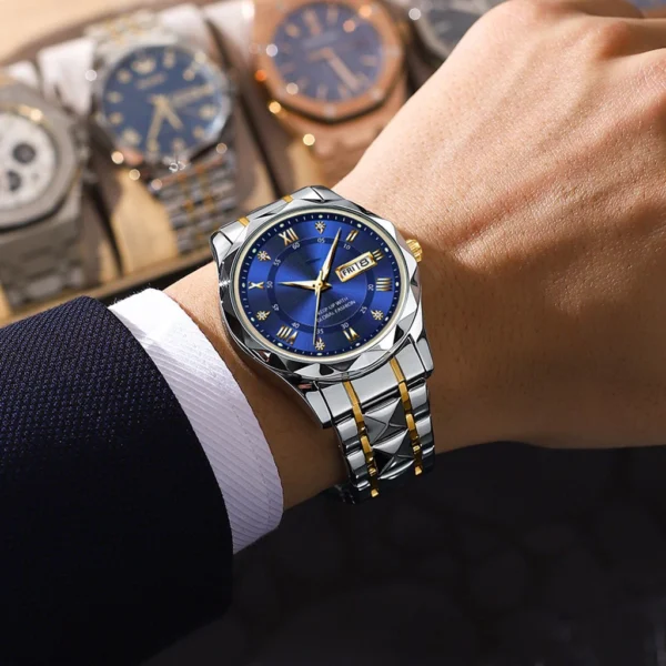 Men Dual Calendar Quartz Watch
