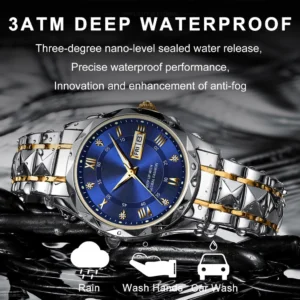 Men Dual Calendar Quartz Watch
