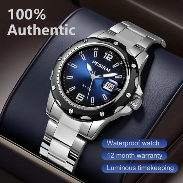 Men Stainless Steel Quartz Watch