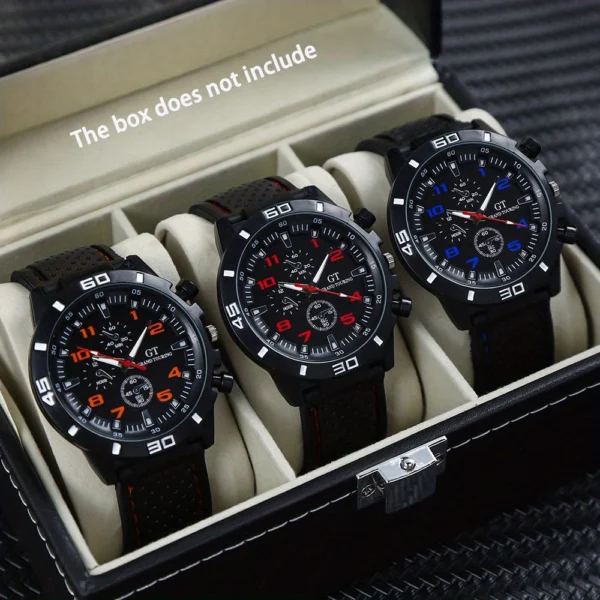 Random Men Sports Watch Silicone Strap
