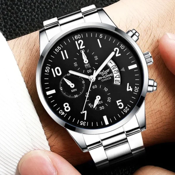 Random ZHOWE Men Steel Band Watch