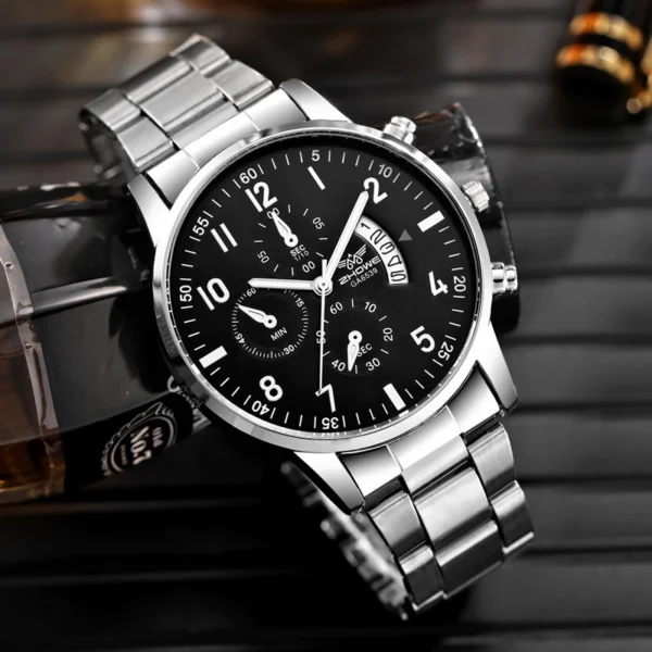 Random ZHOWE Men Steel Band Watch